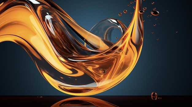 transparent liquid 3d background