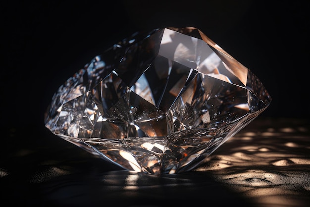 Transparent luxury diamond Generative AI