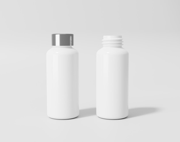 Transparent plastic bottle thermos water bottle