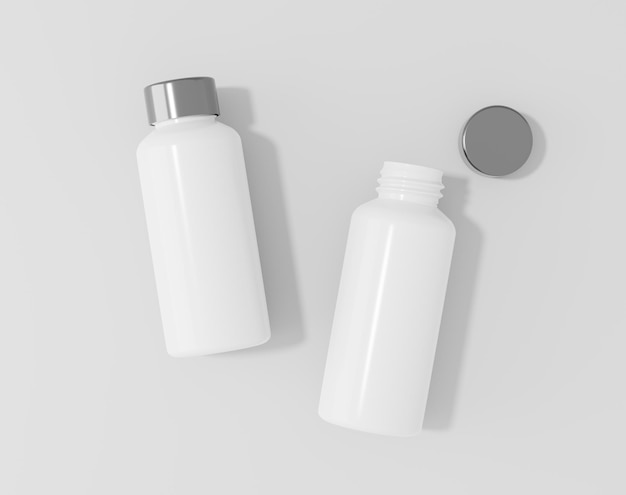 Transparent plastic bottle thermos water bottle