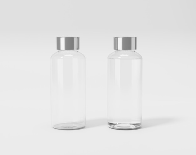 Transparent plastic bottle thermos water bottle