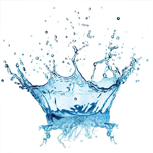 Transparent PNG available water splash isolated on white background