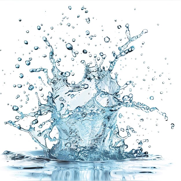 Transparent PNG available water splash isolated on white background