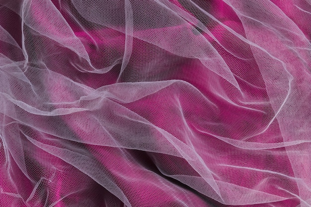 Transparent violet fabric material for indoors decor