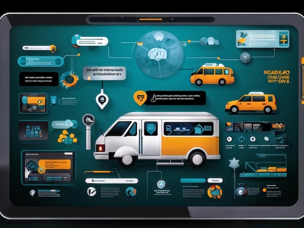 Transportation and Health Icons for Mobile Interface