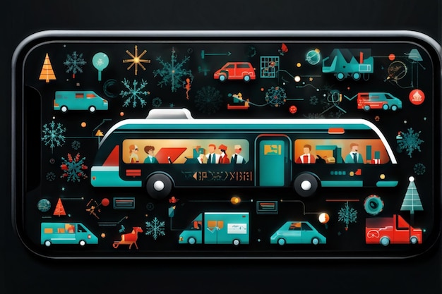 Transportation and Health Icons for Mobile Interface