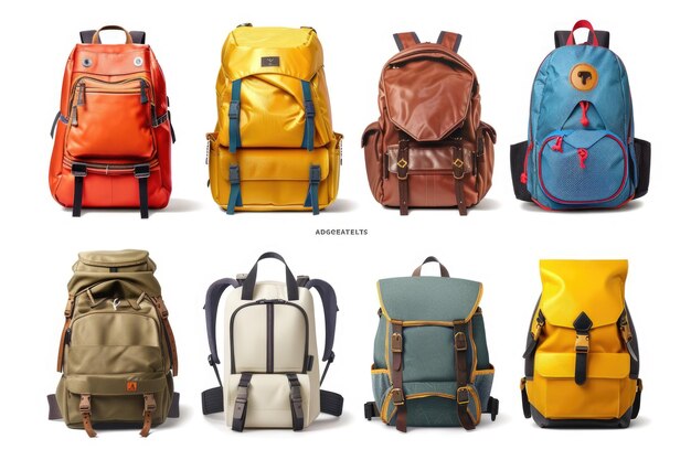 Travel bags and backpacks for leisure and school