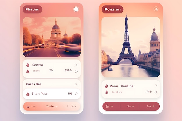 Photo travel booking app theme