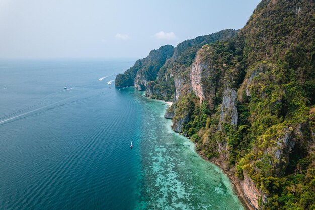 Travel by longtail boat in Phi Phi islands