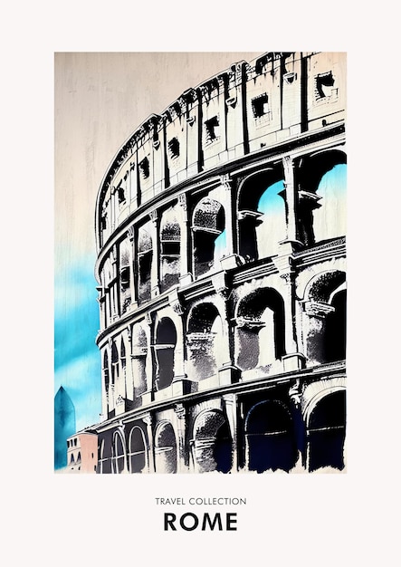 Travel Collection Poster Print Rome Printable Wall Art