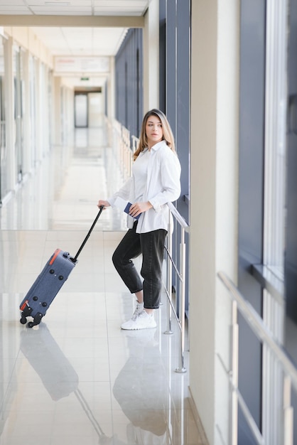 Travel concept people in the airport