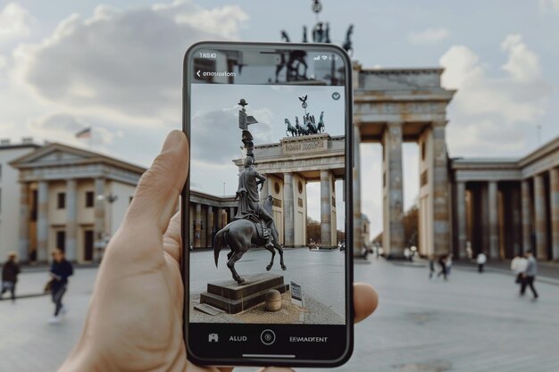 A travel guide app using augmented reality to show generative ai