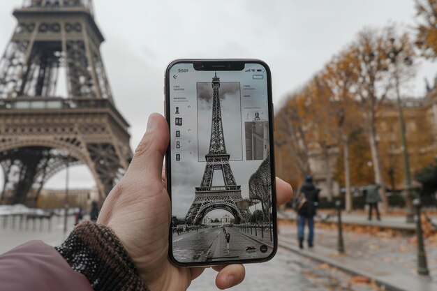 A travel guide app using augmented reality to show generative ai