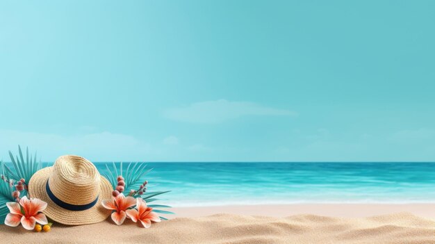 Travel and holiday summer card social media banner