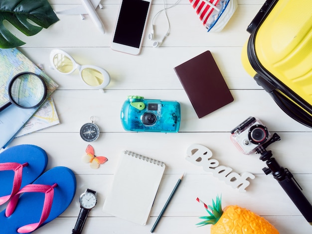 travel kit on a table