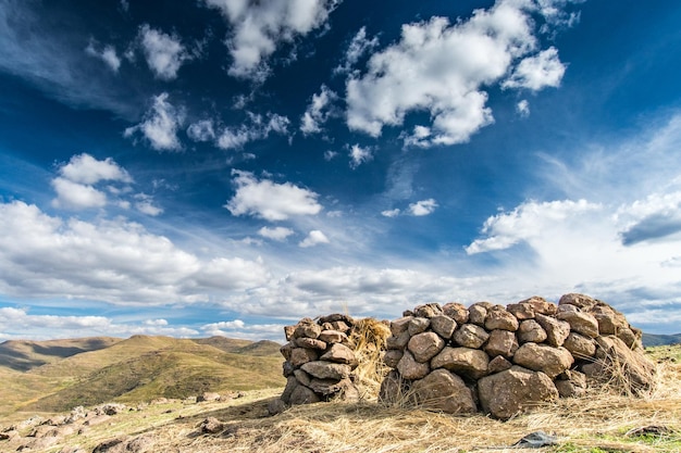 Travel to Lesotho A traditional circular sheep pen