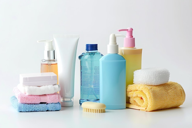 Travel Size Toiletries isolated on transparent background