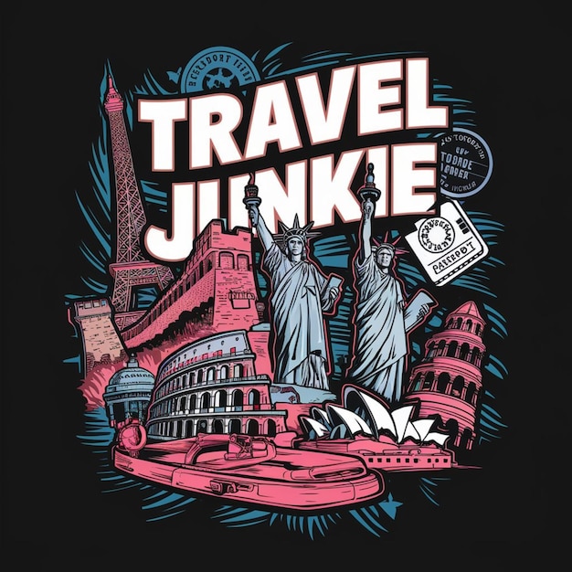 travel tshirt design