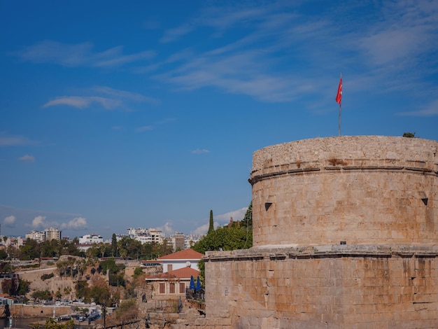 Travel to turkey old town antalya kaleci