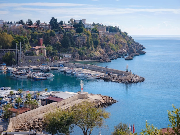 Travel to turkey old town antalya kaleci