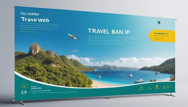 Photo travel web banner