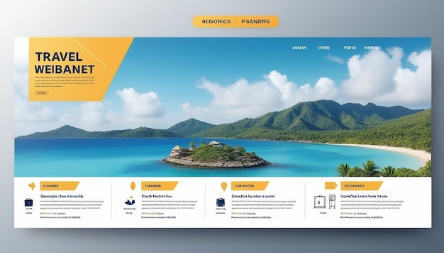 Travel web banner