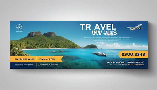 Photo travel web banner