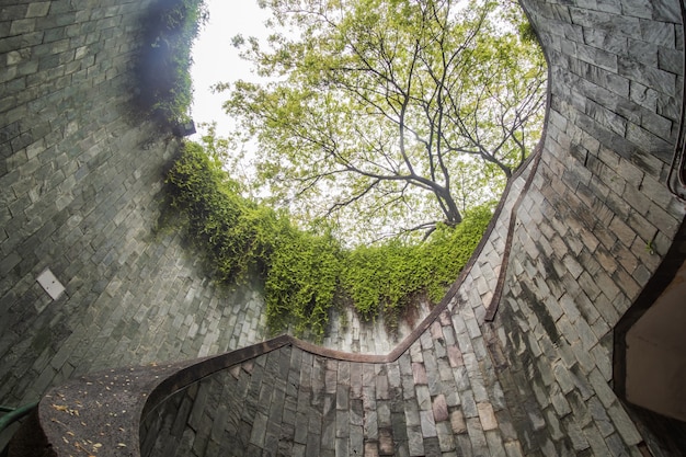 Traveling at Fort Canning Park in Singapore