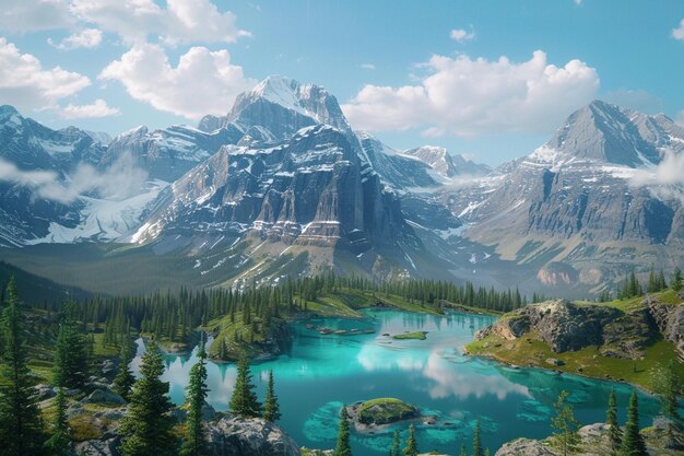 Traverse the enchanting vistas of Banff National P generative ai