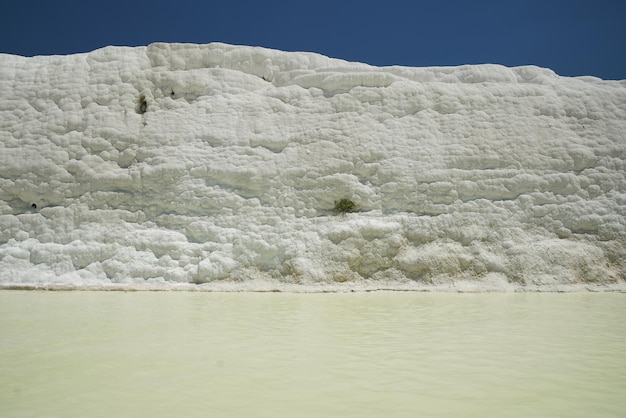 Travertine Terrace at Pamukkale in Denizli Turkiye