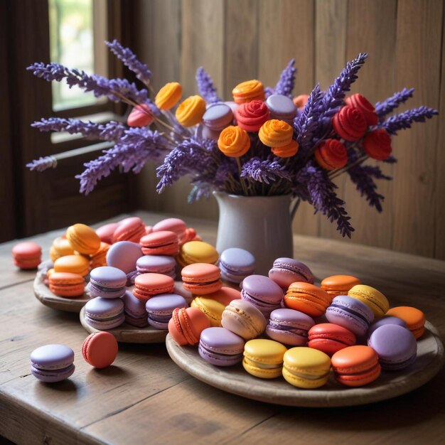 a tray of colorful candy including purple and orange candy