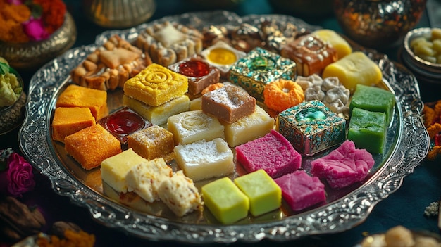 a tray of different kinds of candy including one that says quot sweet quot