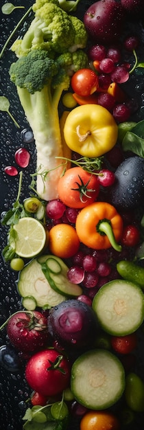 A tray of vegetables including tomatoes, cucumbers, cucumbers, tomatoes, cucumbers, cucumbers, and other vegetables.