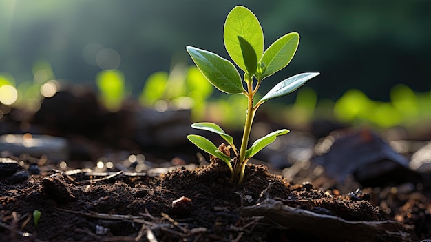 a tree barkgrowing plant