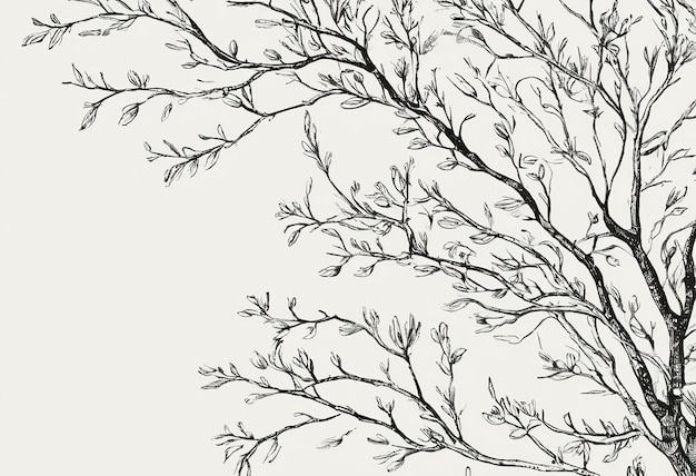 Photo a tree branch with a white background that says quot winter quot