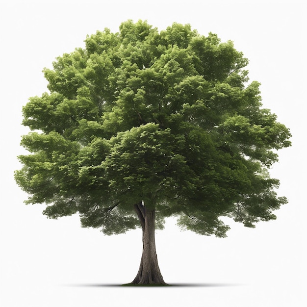 Photo tree on clean white background