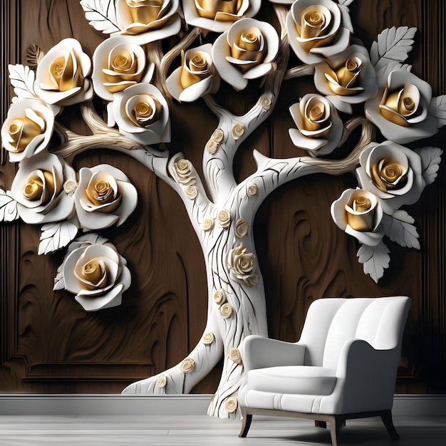 Tree Flower wall panels classic