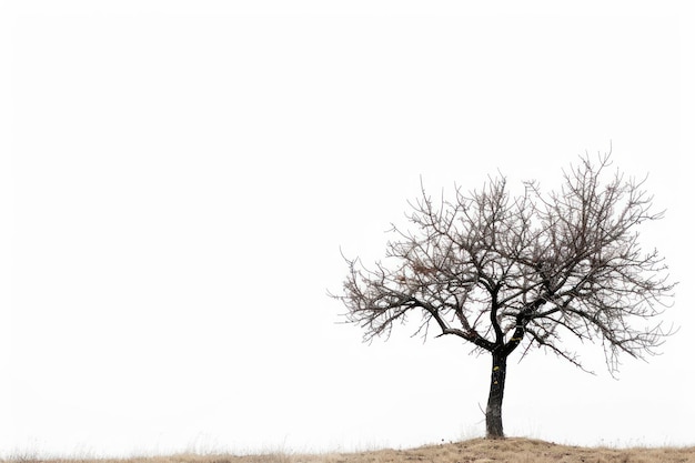 Photo tree ground plant white