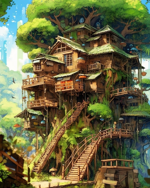 tree house illustration