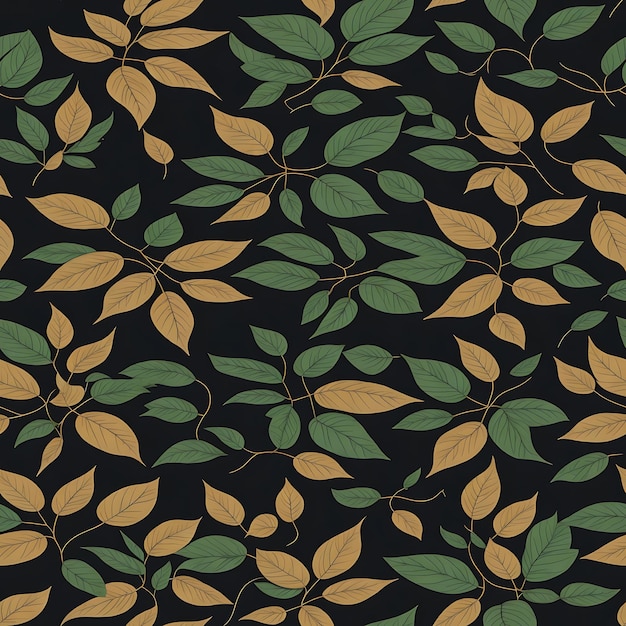 tree leaves pattern