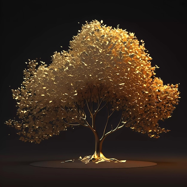 tree made of gold