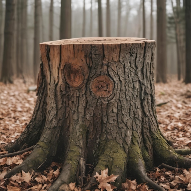 Photo a tree stump