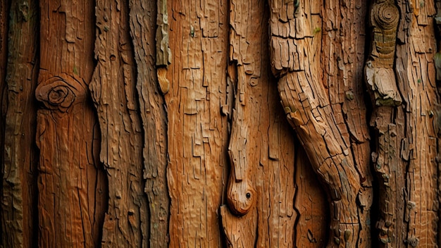 a tree trunk with a brown bark that has a brown spot on it