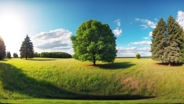 Tree in two with very different environments earth day or world environment day global warming