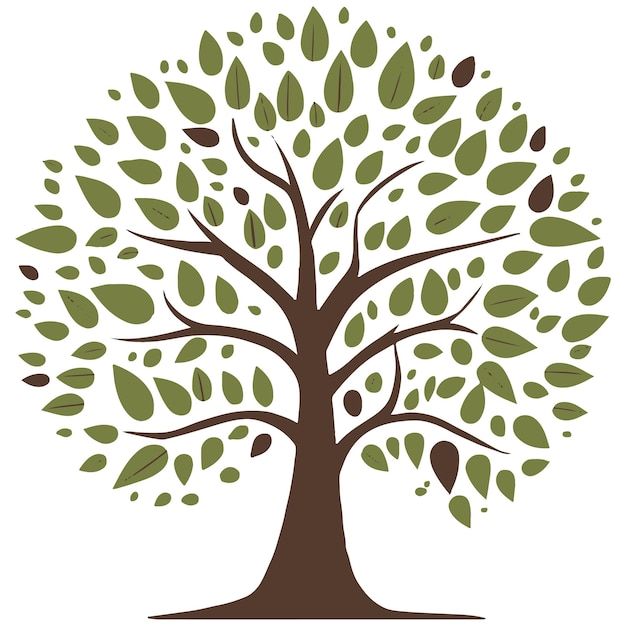 Photo tree vector art business tree