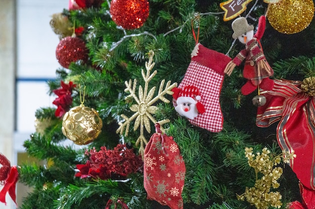 Tree with Christmas decoration Rio de Janeiro.