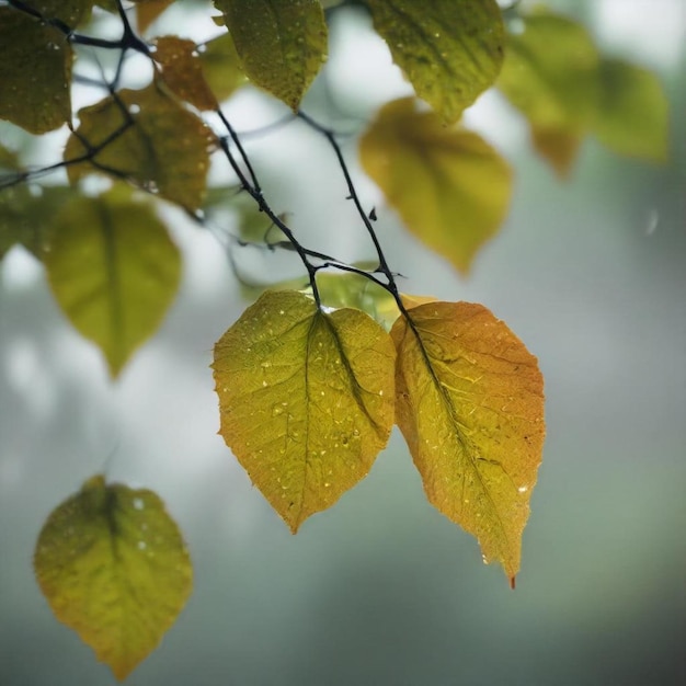 a tree with a green leaf that says  autumn