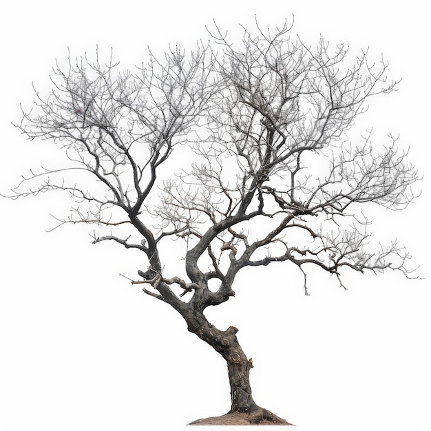 a tree with no leaves on it is shown