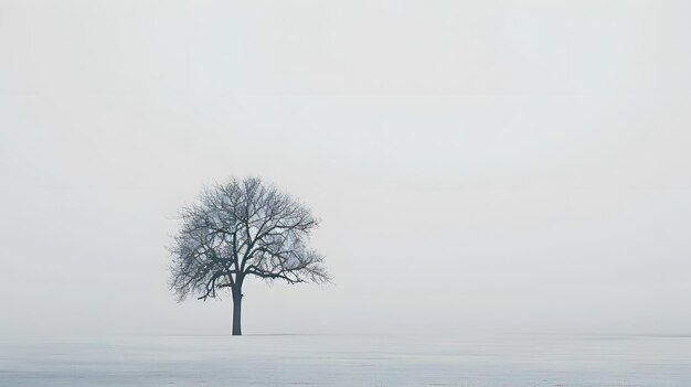 a tree with no leaves in the winter