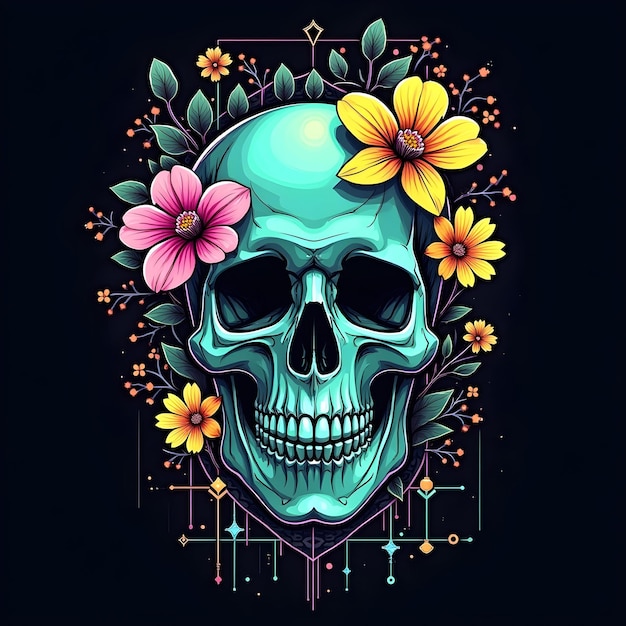 Photo trending skull art collection floral sugar geometric gothic amp more designs